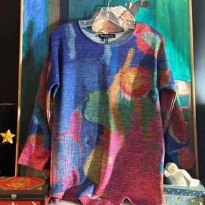 Claire Desjardins Colorful Abstract Varsity Jacket Size S